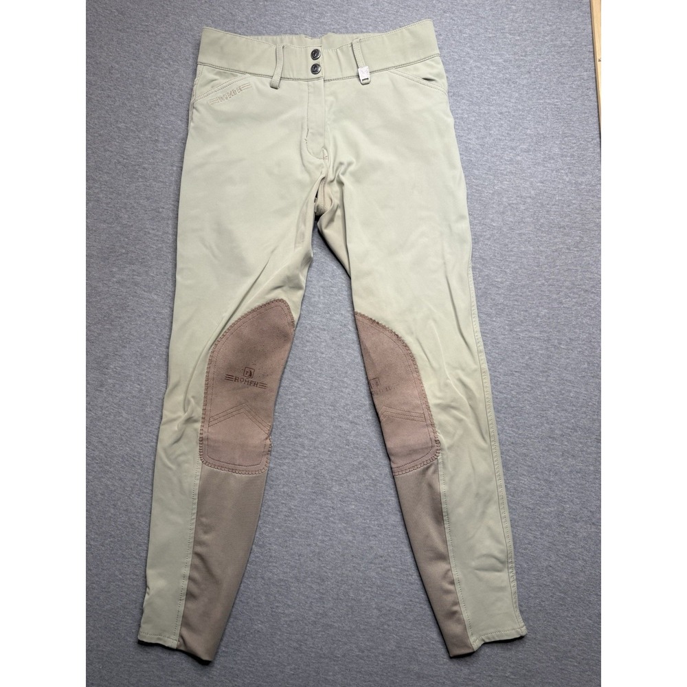 Women's Size 26R Tan Romfh Knee Patch Horseback Riding Breeches
